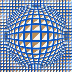 Victor Vasarely, Terz, 1979, serigraph printed in colors