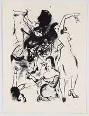 Sue Williams, Castanettes (or Castanets), 1992, lithograph, on wove paper, with full margins