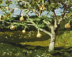 Jamie Wyeth, (American, b.1946), The Gourd Tree, 2002, serigraph printed in color