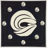 Youngerman, Jack (American 1926-2020), Mandala, (Black), 1981, original by Jack Youngerman orig 1981 screenprint Mandala, Silkscreen, pochoir and aquatint intaglio on Arches wove paper, offered Aug 2026