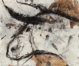Untitled (Bull) , handmade paper, 14 x 16.5 inches by Donna Hollen Bolmgren, Pencil, offered Aug 2026