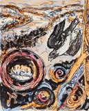 Robert Qualters, Slated Wings of January, hand colored