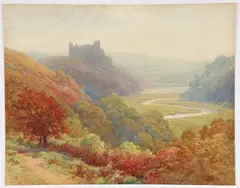 William Henry James Boot, British Highlands with Castle, 1917, watercolor on paper
