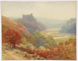British Highlands with Castle by William Henry James Boot, 1917, watercolor on paper, offered Aug 2026