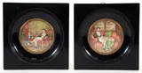 Napoleon in Library with Daughter by G. Duvivier, watercolor on bone, 2.75 inches in diameter, both, offered Aug 2026