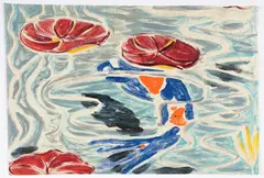 Stanley Boxer, Untitled, 1988, watercolor and mixed media on hand made paper
