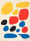 Alexander Calder, Untitled, from The Flight Portfolio, printed and published in 1971, color, lithograph on Arches paper