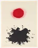Adolph Gottlieb, Untitled, from The Flight Portfolio, printed in 1969, published in 1971, color, lithograph on Arches paper