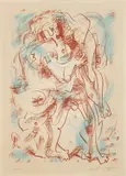 André Masson, Untitled, from The Flight Portfolio, printed in 1966, published in 1971, color