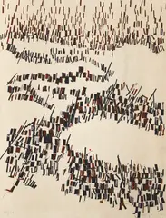 Untitled, from The Flight Portfolio, printed in 1968, published in 1971, color by Maria Helena Vieira da Silva, lithograph on Arches paper, offered Jun 2026