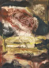 Kenneth Callahan, Crater, 1955, tempera on paper