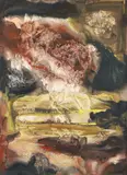 Kenneth Callahan, Crater, 1955, tempera on paper