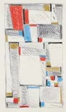 Fritz Glarner, Color Drawing for Relational Painting, 1963, color, lithograph
