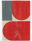 Big Red, 2005, color by Richard Gorman Rha, woodcut diptych, each, offered Jun 2026