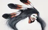 Frank Howell, Teton Dancer, 1991, color, lithograph