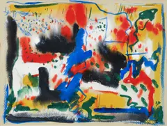 Joseph Meierhans, Untitled Abstraction, watercolor on paper