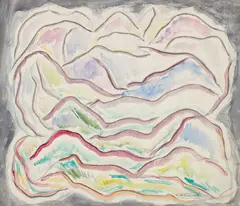 Abraham Walkowitz, Untitled Abstraction, watercolor and pencil on paper