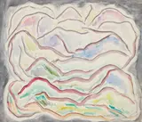 Abraham Walkowitz, Untitled Abstraction, watercolor and pencil on paper