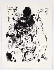 Sue Williams, Castanets (or Castanets), 1992, lithograph, on wove paper, with full margins