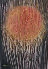 Sun Abstraction by Virgil Cantini, 1965, oil on relief pressed paper, offered Jun 2026