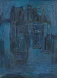 Leonard Lieb, Untitled [Reflected Cityscape], undated, c.1950s