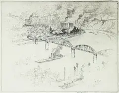 Joseph Pennell, Homestead, 1909, etching on paper