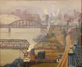 James Bonar, Sketch From My Window No. 1, 1920, oil on canvas