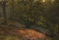 George Hetzel, Clearing in the Forest, 1878, oil on canvas