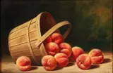 Albert Francis King, (American/Pittsburgh, 1854-1945), Still Life with Peaches, undated (c.1915)