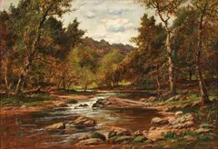 Charles Linford, Western Pennsylvania Trout Stream, undated, oil on canvas