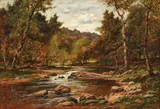 Charles Linford, Western Pennsylvania Trout Stream, undated, oil on canvas