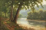 (American, 1840-1912), Summer Mountains Landscape with Stream by Eugene Alonzo Poole, 1898, oil on canvas, offered Jun 2026