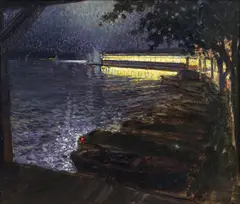 August Frederick Lundberg, Buckeye Lake, c.1910s, oil on canvas