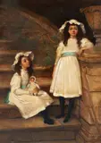 The Sisters by Sydney Watts White, 1907, oil on canvas, offered Jun 2026