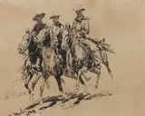 Edward Borein, Going to Town No. 1 (Galvin 22), etching on laid paper