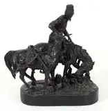 Zaporozhian Cossack after Battle, early 20th century after cast, patinated by Evgeny Alexandrovich Lanceray, bronze, offered Jun 2026