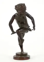Bonnie MacLeary, (American/Texas, 1890-1971), Ouch, circa 1930, cast, bronze, 6 inches tall, signature on base with Gorham Foundry mark