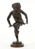 Bonnie MacLeary, (American/Texas, 1890-1971), Ouch, circa 1930, cast, bronze, 6 inches tall, signature on base with Gorham Foundry mark