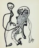 Louise Abrams, Untitled Abstract, Ink Drawing, undated, c.1976, pen and ink on paper