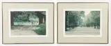 Harold Altman, 2 color lithographs. FIRST: Flowers, Luxembourg, undated, pencil