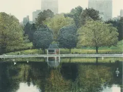 Harold Altman, Reflections, undated, late 20th century, color, lithograph, pencil