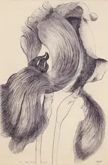 Leonard Baskin, An Iris for Lisa, 1970, etching with aquatint on paper