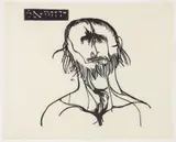 Leonard Baskin, Ezekial, 1960, woodcut on paper
