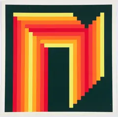 Herbert Bayer, Deep Gate, 1974, screenprint on heavy paper