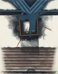 Alpha, color by Tuvia Beeri, etching and aquatint in colors, offered May 2026