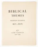 Ben-Zion, Biblical Themes portfolio, 17 of 18 etchings are present (i.e., missing 1), 1951, each, pencil