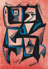 Dorr Bothwell, Antibes, 1950, serigraph