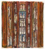 Study for a Synagogue, with sketch on verso by Mortimer Borne, 1973, gouache on paper, offered May 2026