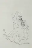 Salvador Dalí, L'Escargot [The Snail], 1970, etching on handmade paper