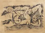 Johnny Friedlaender, The Grand Couple, 1970, etching on paper